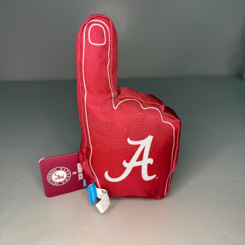Barkbox Alabama Crimson Tide Finger Dog Toy XS-S for 0-20 lbs. Dogs